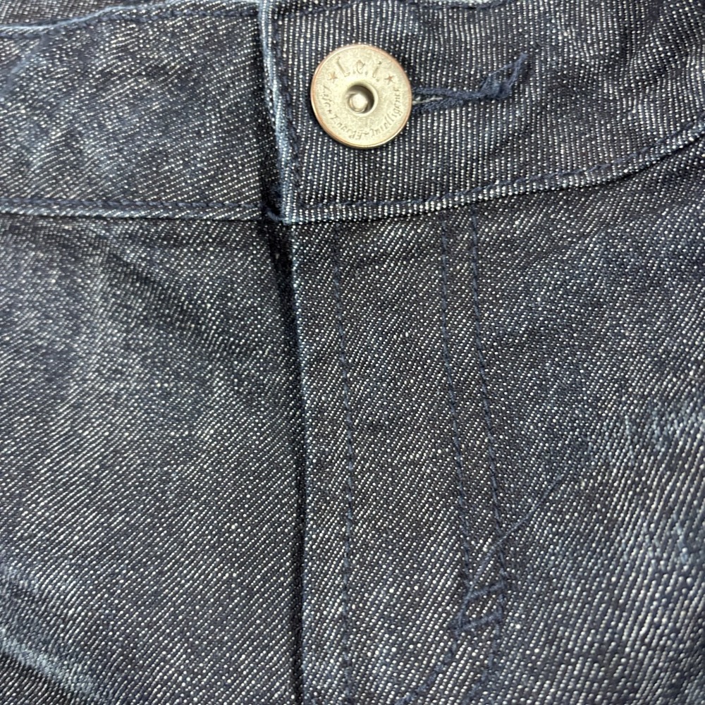 L.e.i.‎ Ashley Trouble Skinny Jeans Junior 17 Blue Indigo Denim Embroidered - Picture 9 of 16